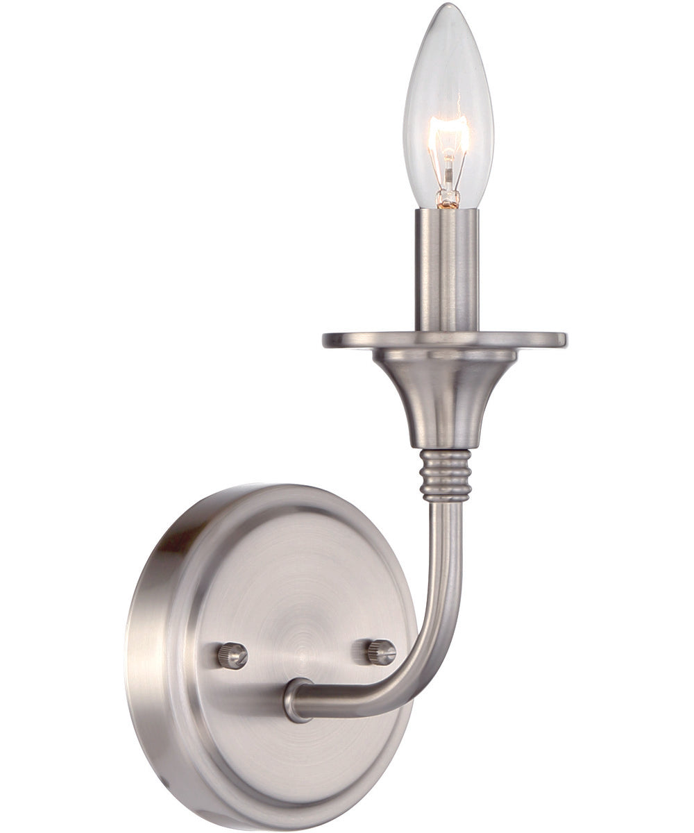 Jolenne 1-Light Wall Sconce Brushed Polished Nickel