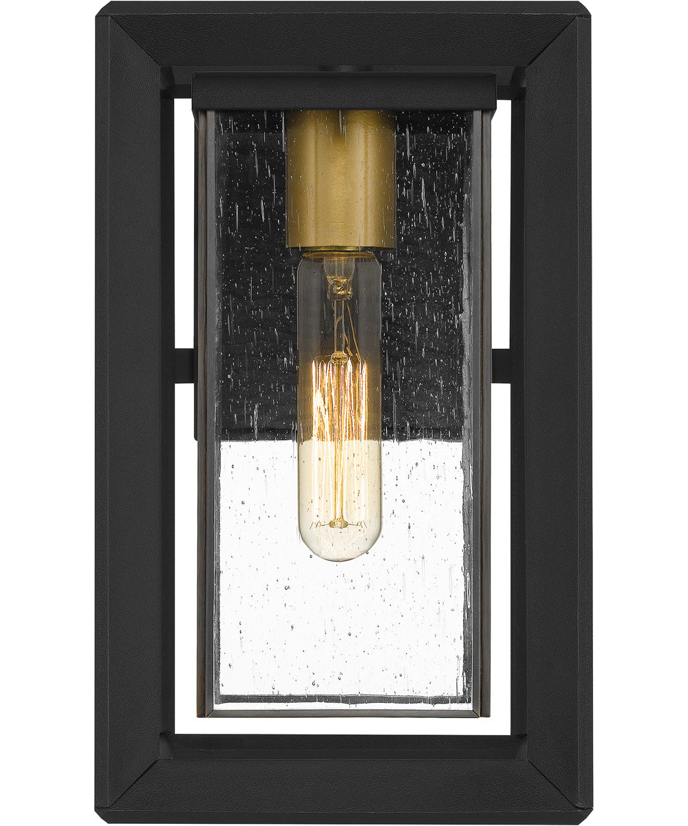 Infinger Medium 1-light Outdoor Wall Light  Coastal Armour Earth Black