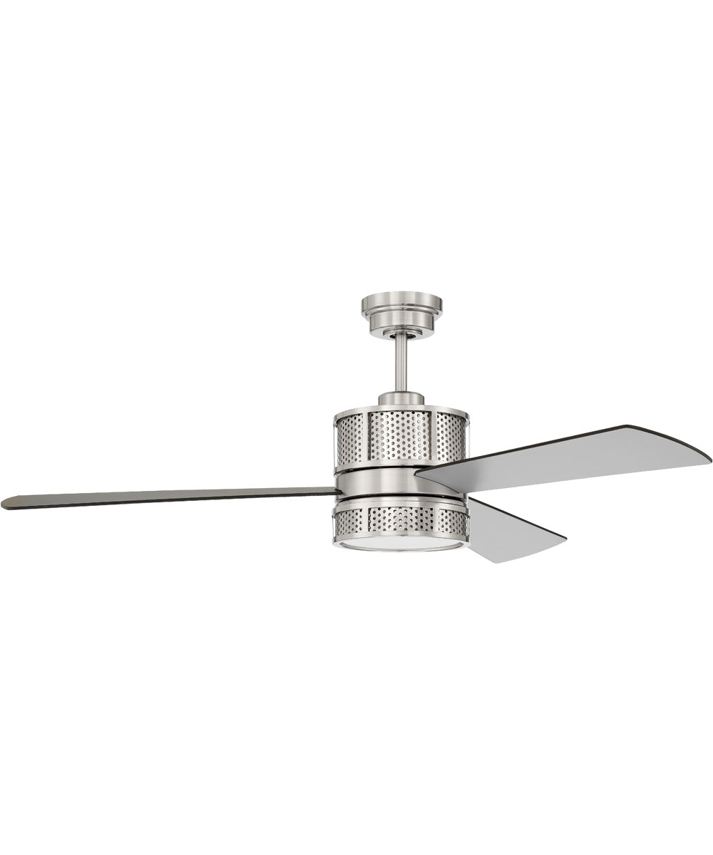 52" Morrison 1-Light Specialty Ceiling Fan (Blades Included) Brushed Polished Nickel