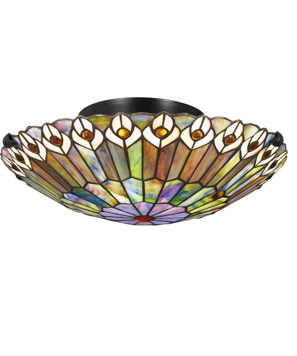 Watkins 2-light Flush Mount Vintage Bronze