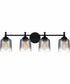Jenson Extra Large 4-light Bath Light Matte Black