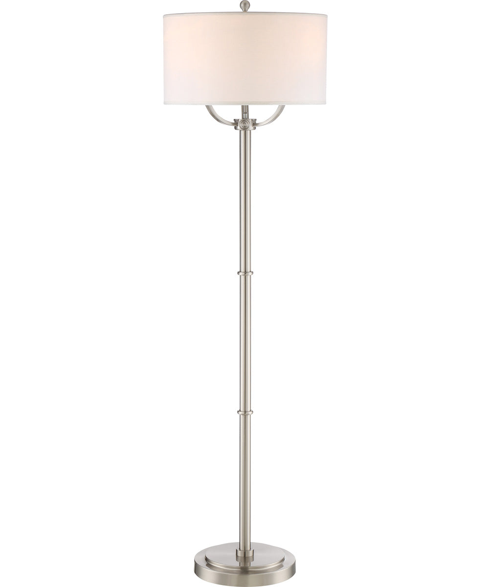 Broadway Medium 3-light Floor Lamp Brushed Nickel