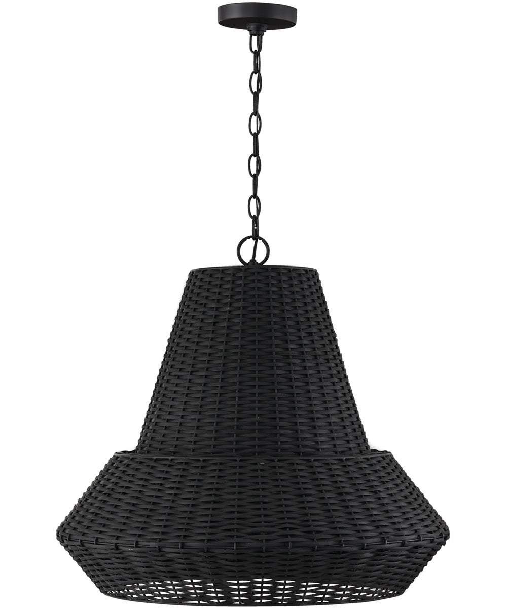 Boca 4-Light Pendant Matte Black