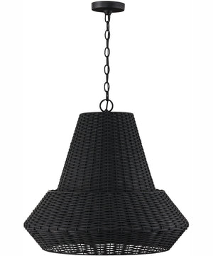 Boca 4-Light Pendant Matte Black