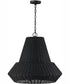 Boca 4-Light Pendant Matte Black