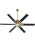 65" Zeus Patio Ceiling Fan Aged Brass