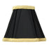 5"W x 5"H Set of 6 Black with Gold Liner Chandelier Clip-On Lampshade