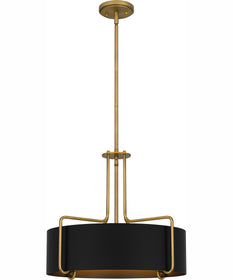Quoizel Pendant 4-light Pendant Aged Brass