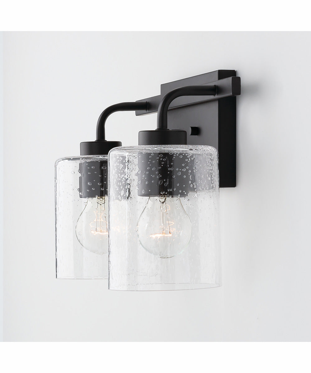 Greyson 2-Light Vanity Matte Black