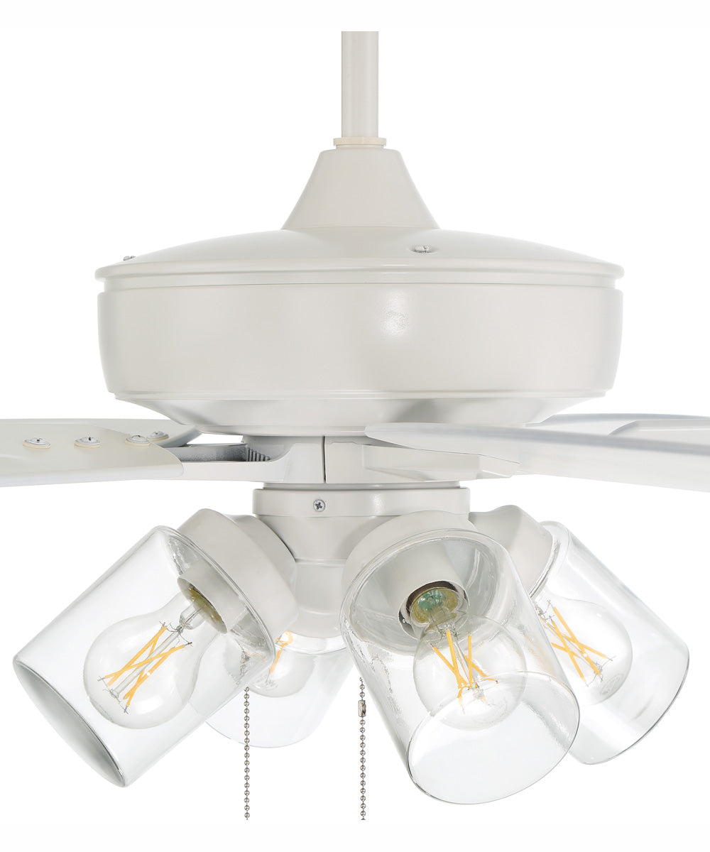 60" Outdoor Super Pro 104 4-Light Indoor/Outdoor Ceiling Fan White