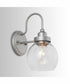 Daphne 1-Light Sconce Brushed Nickel Painted