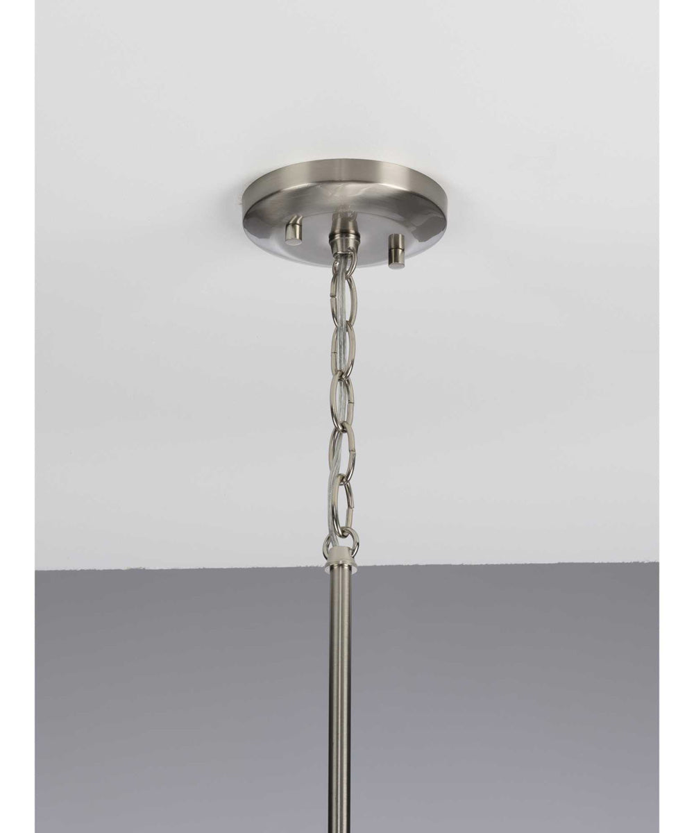 Kempsey 3-Light Semi-Flush Convertible Brushed Nickel