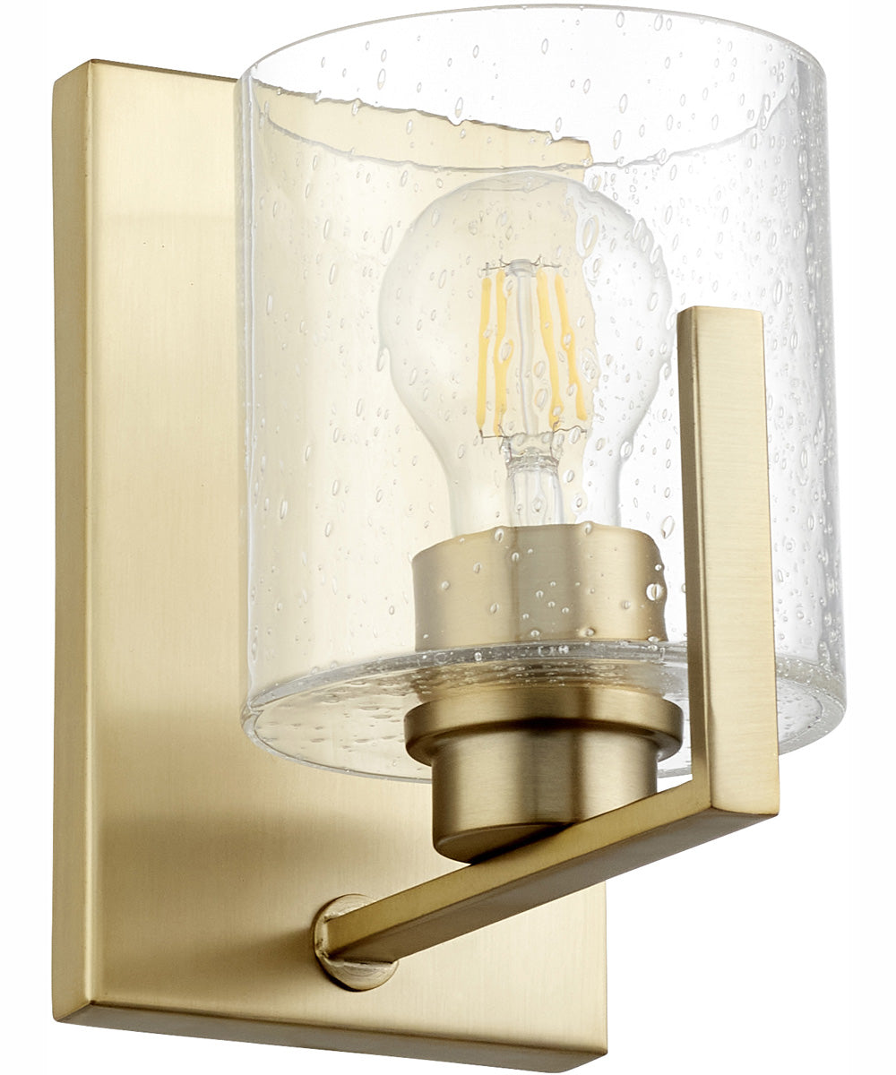 50 1-light Wall Mount Light Fixture Aged Brass