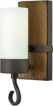 5"W Cabot 1-Light Sconce Rustic Iron