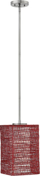 8"W Maya 1-Light Mini Pendant Brushed Nickel