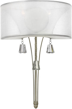 14"W Mime 1-Light Wall Sconce Brushed Nickel