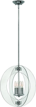 18"W Solstice 4-Light Chandelier Polished Chrome