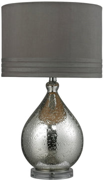 24"H 1-Light 3-Way Table Lamp Mercury Glass