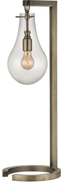 29"H Foucault 1-Light Table Lamp Antique Brass