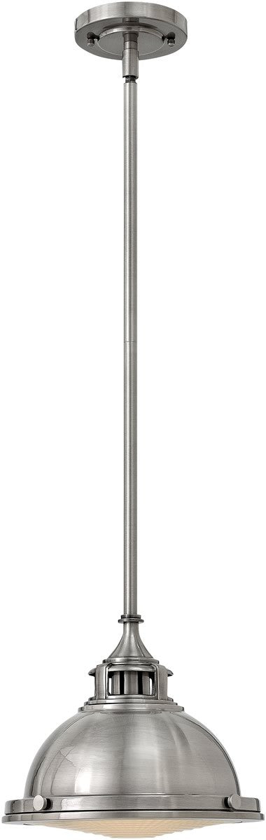 Hinkley Amelia 1-Light Mini Pendant Polished Antique Nickel 3122PL