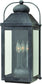 Hinkley Anchorage 3-Light Outdoor Wall Light Aged Zinc 1855DZ         