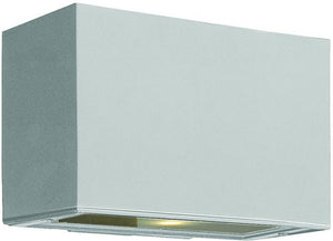 6"H Atlantis 2-Light LED Outdoor Wall Mount Titanium