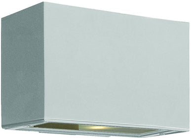 6"H Atlantis 2-Light LED Outdoor Wall Mount Titanium