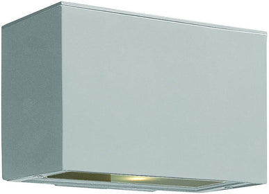 6"H Atlantis 2-Light LED Outdoor Wall Mount Titanium