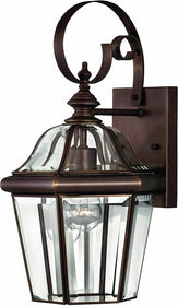 16"H Augusta 1-Light Outdoor Wall Lantern Copper Bronze