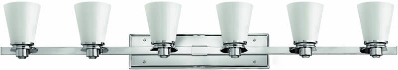 48"W Avon 6-Light Bath Vanity Chrome