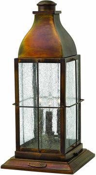 21"H Bingham 3-Light Outdoor Pier Mount Sienna