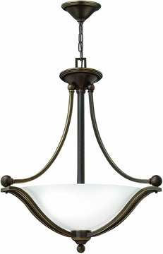 23"W Bolla 3-Light Chandelier Olde Bronze