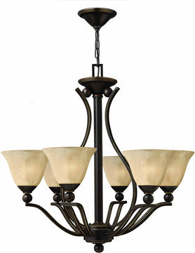 29"W Bolla 6-Light Chandelier Olde Bronze