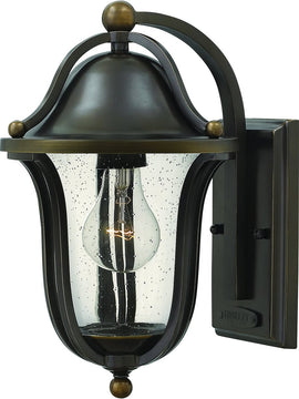 12"H Bolla 1-Light Outdoor Wall Light Olde Bronze