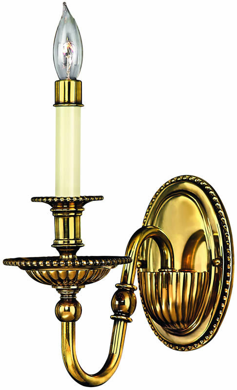 5"W Cambridge 1-Light Wall Sconce Burnished Brass