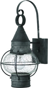 18"H Cape Cod 1-Light Outdoor Wall Light Aged Zinc
