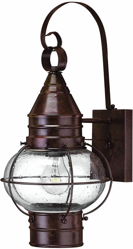 18"H Cape Cod 1-Light Outdoor Wall Lantern Sienna Bronze