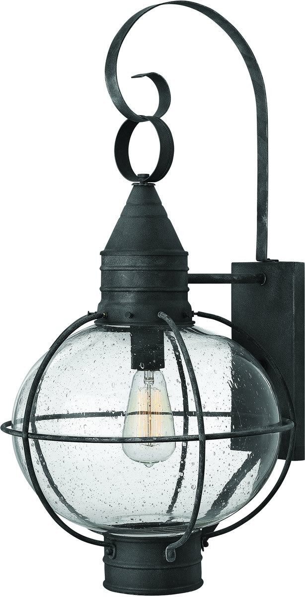 Hinkley Cape Cod 1-Light Outdoor Wall Light Aged Zinc 2205DZ         