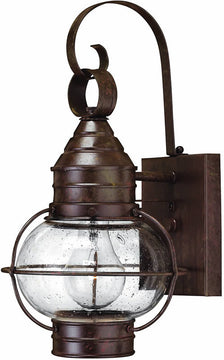 14"H Cape Cod 1-Light Outdoor Wall Lantern Sienna Bronze