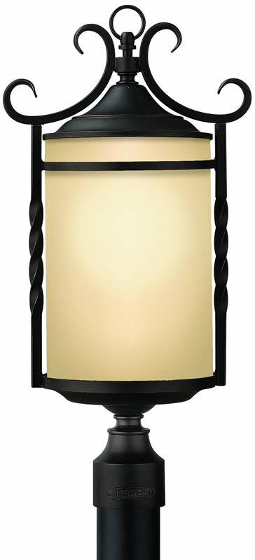 Hinkley Casa 3-Light Outdoor Post Lantern Olde Black 1141OL