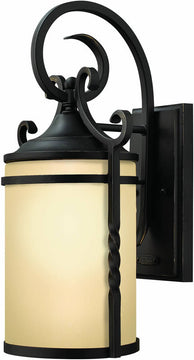 13"H Casa 1-Light Outdoor Wall Lantern Olde Black