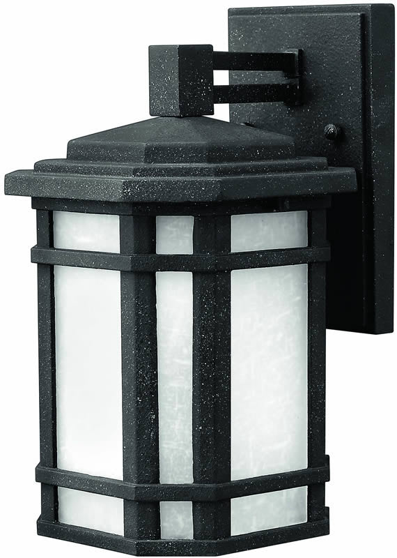 Hinkley Cherry Creek 1-Light Outdoor Wall Lantern Vintage Black 1270VK
