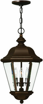 11"W Clifton Park 3-Light Outdoor Pendant Copper Bronze