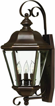 22"H Clifton Park 3-Light Large Outdoor Wall Lantern Copper Bronze