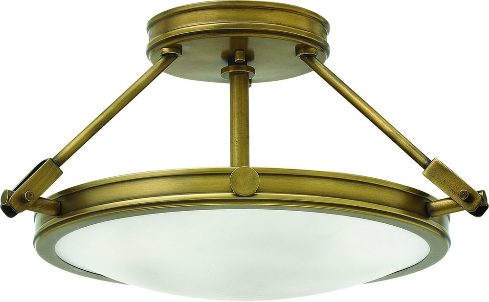 Hinkley Collier 3-Light Chandelier Heritage Brass 3085GF