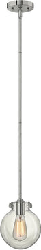 7"W Congress 1-Light Mini Pendant Chrome