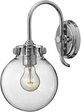 7"W Congress 1-Light Sconce Chrome