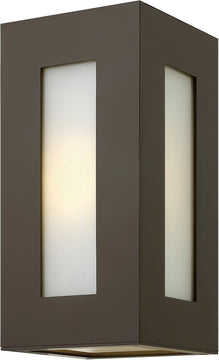 12"H Dorian 1-Light Wall Outdoor Bronze