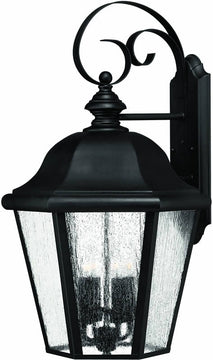 26"H Edgewater 4-Light Large Outdoor Wall Lantern Black