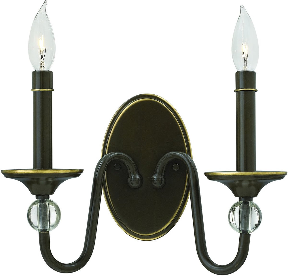 Hinkley Eleanor 2-Light Wall Sconce Light Oiled Bronze 3110AN